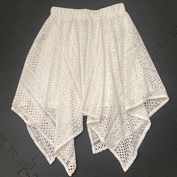 High Waisted White Skirt - Picture 1 of 1